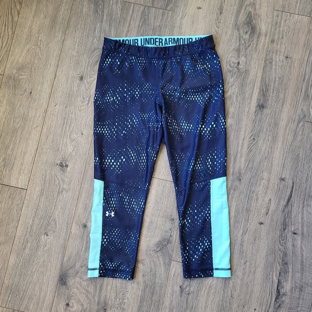 Under Armour HeatGear Compression Capri Leggings {Large}